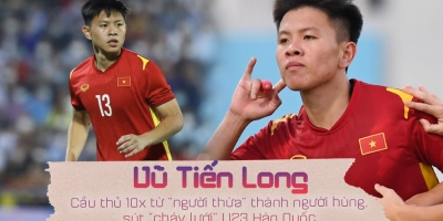 Vũ Tiến Long: Cầu thủ 10x từ 'người thừa' trở thành người hùng, sút 'cháy lưới' U23 Hàn Quốc