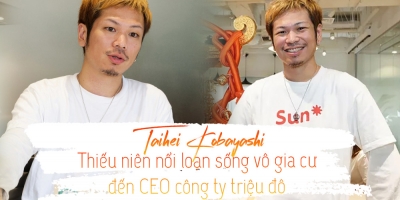 Taihei Kobayashi: Thiếu niên nổi loạn sống vô gia cư đến CEO công ty triệu đô