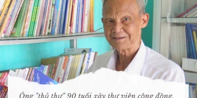 Ông 'thủ thư' 90 tuổi xây thư viện cộng đồng, thắp lửa văn hóa đọc cho thế hệ trẻ ở Bắc Giang