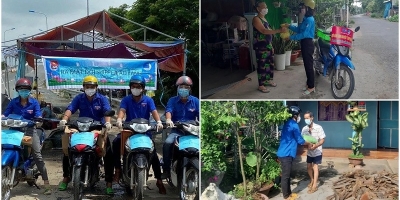 Đội shipper tình nguyện tại Sài Gòn đi chợ giúp dân 3 lần/ngày