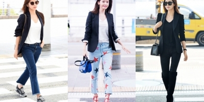 Nâng level mặc đẹp mùa thu với 4 cách kiểu áo blazer được sao Hàn ưa chuộng