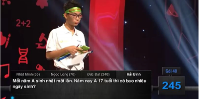 Câu hỏi Olympia về việc một người có bao nhiêu ngày sinh, lớ ngớ là dễ 'dính bẫy' như cậu bạn này