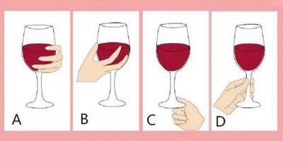 Trắc nghiệm: Đọc vị tính cách cực chính xác thông qua cách bạn cầm ly