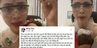 Youtuber Thơ Nguyễn đăng status thanh minh dài lê thê sau clip nói chuyện, cho búp bê uống coca để... xin 'vía'