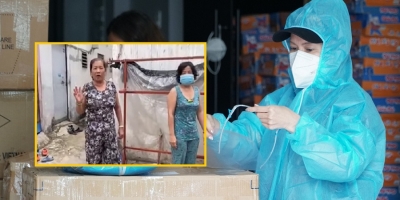 Việt Hương livestream xin lỗi vì tặng gạo bị mốc, bà con liền gửi clip động viên: 'Tụi em mang ơn dữ lắm'