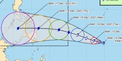 Dự báo vị trí và đường đi của áp thấp nhiệt đới vào Philippines, có thể trở thành bão số 9 trên biển Đông