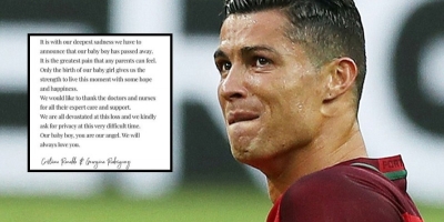Cristiano Ronaldo đau đớn thông báo cậu con trai mới sinh qua đời
