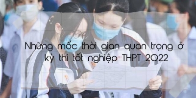 Những mốc thời gian quan trọng trong kỳ thi tốt nghiệp THPT 2022 (ngày 7/7 - 8/7)