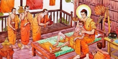 Câu chuyện Phật giáo 'Đức Phật thăm Tỳ kheo lâm bệnh để răn dạy đệ tử' và bài học 'thương người như thế thương thân