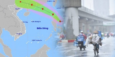 Nhiệt độ hôm nay 24/8/2022: Bão số 3 có ảnh hưởng đến Hà Nội không?