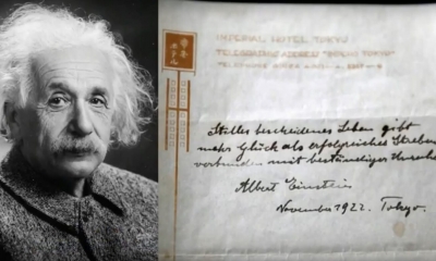 Bí mật ẩn giấu trong công thức hạnh phúc của thiên tài Albert Einstein được đấu giá 1,5 triệu USD
