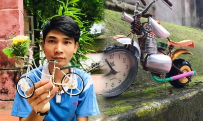 'Giang thích chế': Chàng trai khuyết tật quê Bắc Ninh đam mê tái chế rác thải