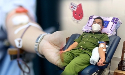 Hành trình hơn 10 năm hiến máu tình nguyện của Thượng úy Cảnh sát ở Ninh Thuận