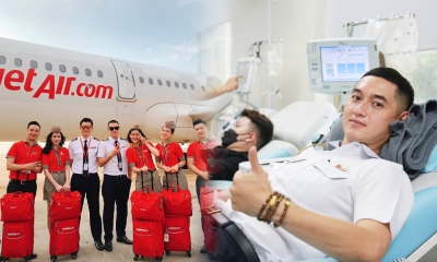 Chàng phi công điển trai nhiệt tình tham gia hiến máu dù lịch bay dày đặc: Cho đi là còn mãi