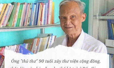 Ông 'thủ thư' 90 tuổi xây thư viện cộng đồng, thắp lửa văn hóa đọc cho thế hệ trẻ ở Bắc Giang