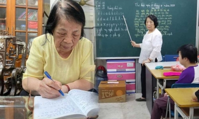 Cô giáo 80 tuổi miệt mài bên lớp dạy chữ cho trẻ nghèo suốt 30 năm qua