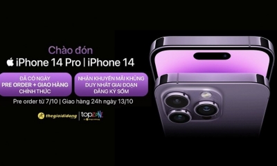 iPhone 14 Series đến từ nhà Apple đang có những chương trình ưu đãi cực lớn giảm giá đến 5.5 triệu tại Thế Giới Di Động