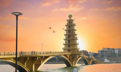 Đến Phú Thọ check - in cầu kén rể, lấy cảm hứng từ truyền thuyết vua Hùng