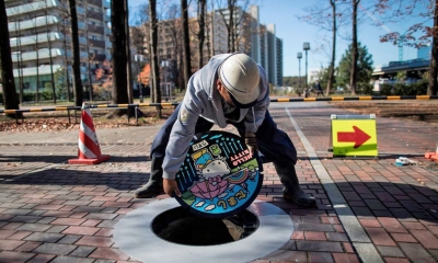 Lịch sử ít biết của những chiếc nắp cống nghệ thuật trên đường phố Nhật Bản