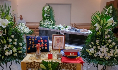 Những hình ảnh xúc động trong tang lễ Anh hùng LLVTND Kostas Sarantidis Nguyễn Văn Lập
