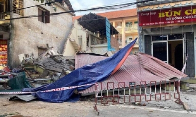 Ngôi nhà 3 tầng bị sập ở Lào Cai sẽ được hàng xóm xây đền nhà mới