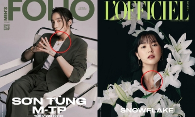 Sơn Tùng 'dắt tay' Hải Tú lên bìa tạp chí, netizen được phen 'bóc giá' đồ hiệu đắt đỏ