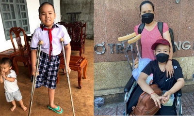Khâm phục sự kiên trì của 'chú lính chì' bị ung thư phải cắt bỏ 1 chân: Luôn ao ước hồi sinh để được đến trường