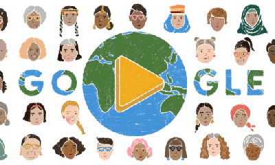 Hôm nay Google Doodle tôn vinh ngày Quốc tế phụ nữ 8/3 bằng loạt hình chạy rất ý nghĩa
