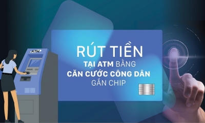 Cách rút tiền tại cây ATM bằng CCCD gắn chip