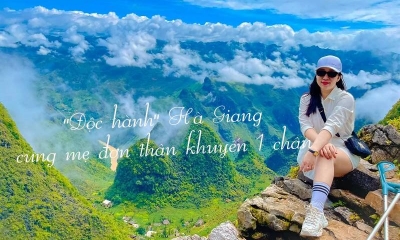 Mẹ đơn thân khuyết 1 chân chinh phục 'mỏm đá tử thần' ở Hà Giang: Đi để tìm niềm vui cho cuộc sống