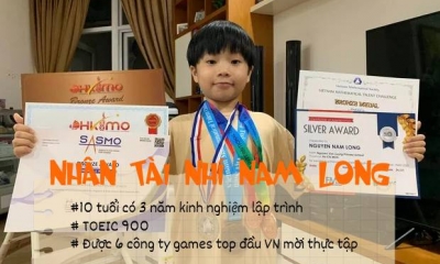 Nhân tài nhí Nam Long: 10 tuổi có 3 năm kinh nghiệm lập trình, TOEIC 900, được 6 công ty game top đầu VN mời về thực tập