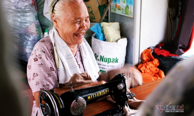 Cụ bà 80 tuổi vẫn miệt mài may chăn, quần áo tặng người nghèo