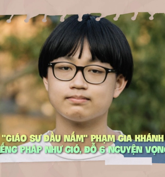 Phạm Gia Khánh: 'Giáo sư đầu nấm' nói tiếng Pháp như gió, giỏi giang trong mắt bạn bè, đỗ 6 nguyện vọng lớp 10 ở Hà Nội