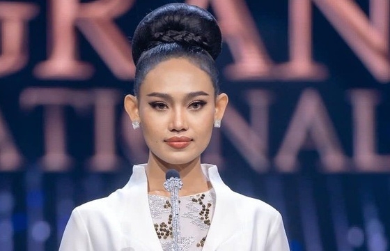 Hoa hậu Hòa bình Myanmar đã nói gì tại Miss Grand International trước khi bị quân đội ban lệnh truy nã