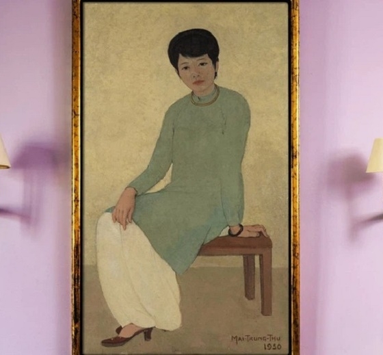 Bức tranh sơn dầu 'Chân dung Madam Phương' họa sĩ Mai Trung Thứ đạt giá 'gõ búa' 3,1 triệu USD tại phiên đấu giá ở Hong Kong
