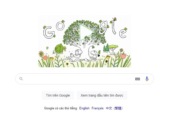 Google Doodle kỷ niệm Ngày Trái đất bằng video truyền cảm hứng trồng cây