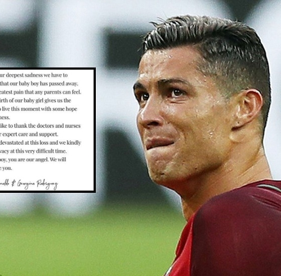 Cristiano Ronaldo đau đớn thông báo cậu con trai mới sinh qua đời