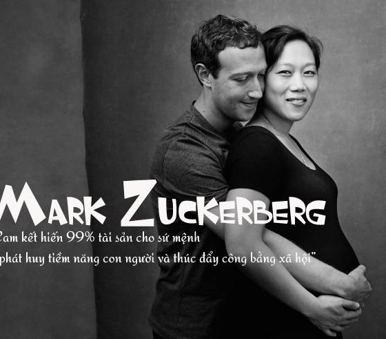 Lời cam kết quý hơn vàng ngọc của vợ chồng tỷ phú Mark Zuckerberg: Sẽ hiến 99% tài sản cho hoạt động từ thiện
