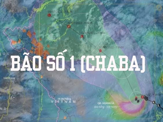 Cập nhật thông tin mới nhất về bão số 1 (bão Chaba) trên Biển Đông