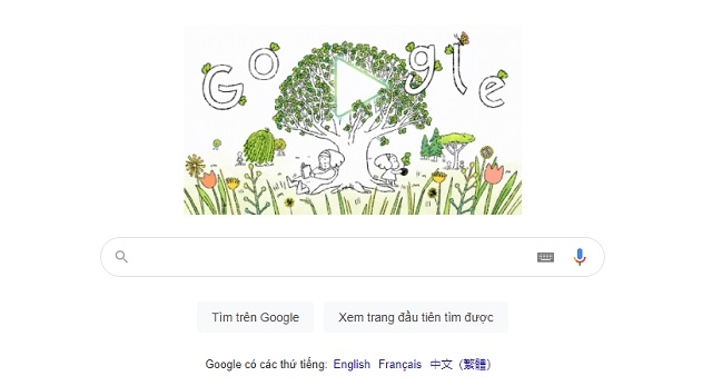 Google Doodle kỷ niệm Ngày Trái đất bằng video trồng cây