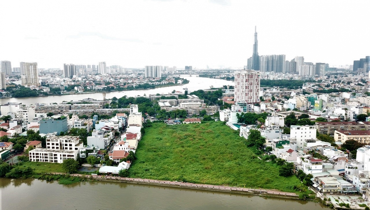 Toàn cảnh dự án 29 ha trong 10 năm vẫn chỉ là đất trống trên bán đảo Thanh Đa, TP HCM
