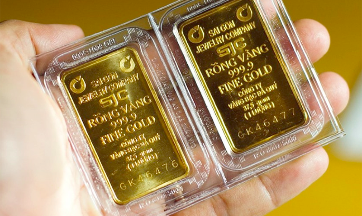 Vàng SJC giảm hơn 5 triệu đồng một lượng