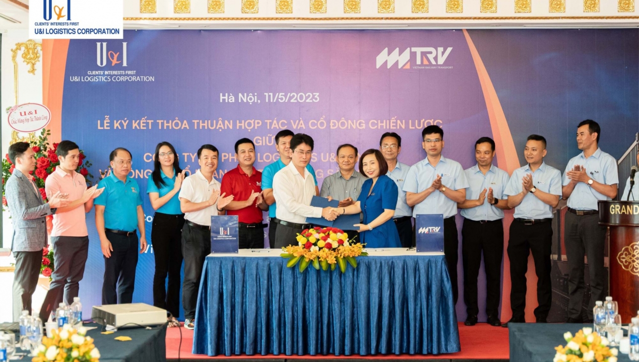 Công Ty CP Vận Tải Đường Sắt Việt Nam ký kết hợp tác chiến lược cùng U&I Logistics
