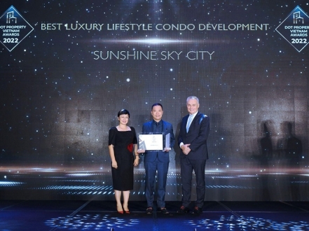 Sunshine Sky City nhận “cú đúp” giải thưởng tại Dot Property Vietnam Awards 2022