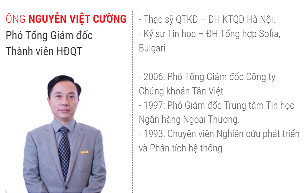 Chứng khoán Tân Việt bổ nhiệm Chủ tịch kiêm Tổng Giám đốc