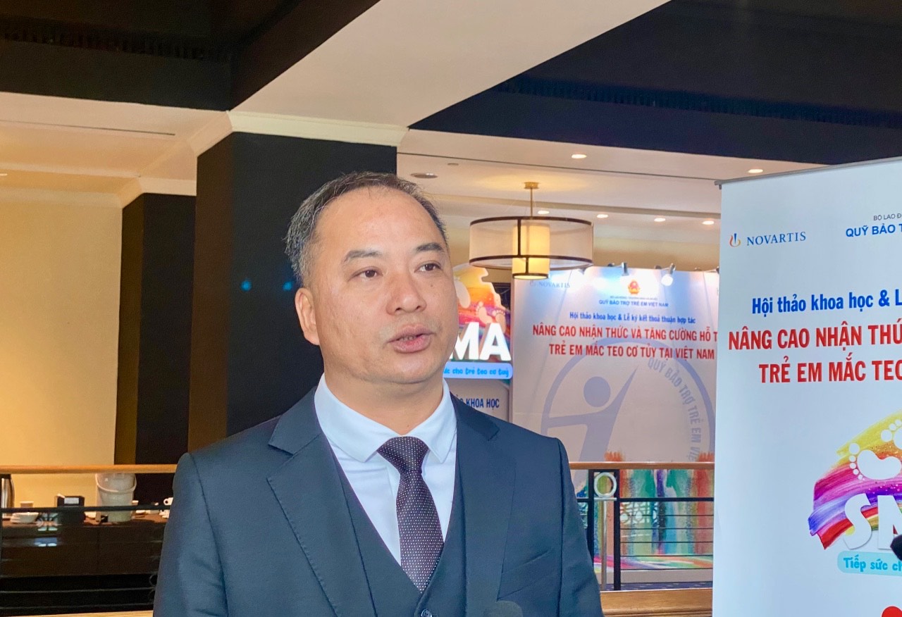 Ông Đinh Tiến Hải - Phó Giám đốc Quỹ BTTEVN chia sẻ tại hội thảo (Ảnh: Ngô Diệp). Ông Đinh Tiến Hải - Phó Giám đốc Quỹ BTTEVN chia sẻ tại hội thảo.
