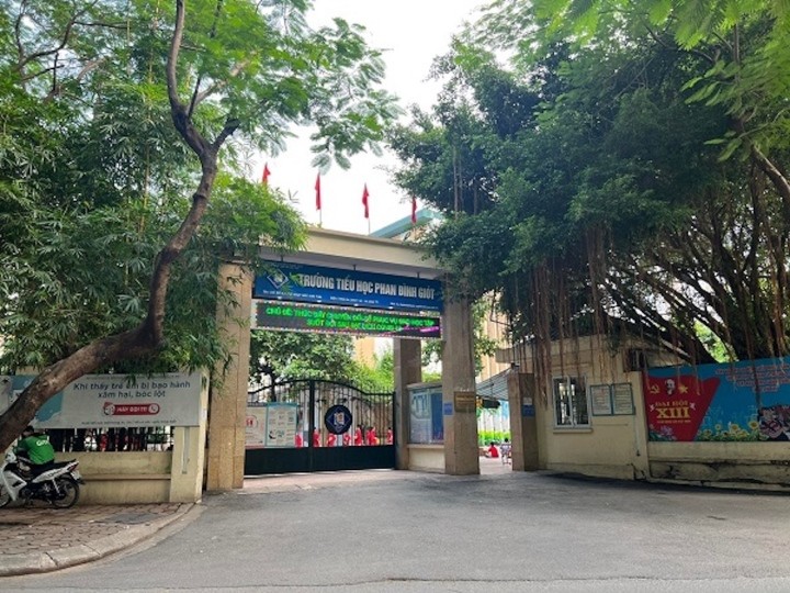 Trường Tiểu học Phan Đình Giót, nơi xảy ra vụ việc. Ảnh: VTC News. a2-1665028098