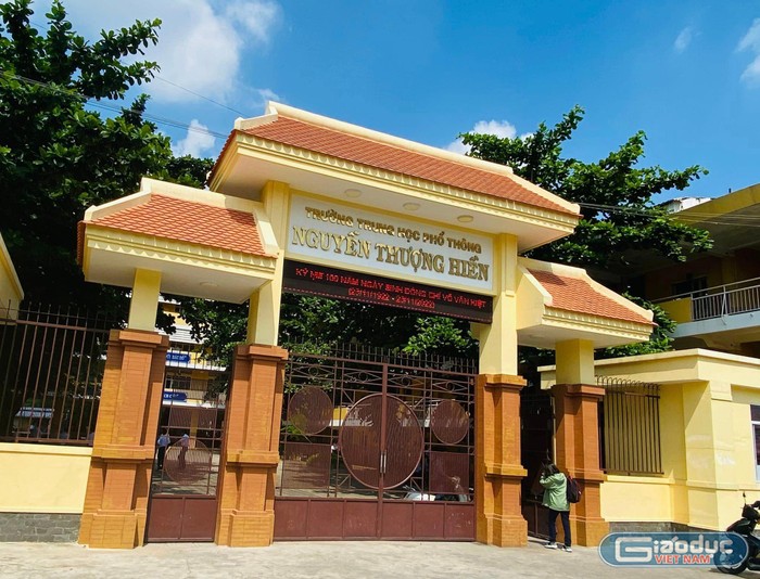 Trường trường trung học phổ thông Nguyễn Thượng Hiền, quận Tân Bình (ảnh minh họa: P.L) gdvn-nth-3919