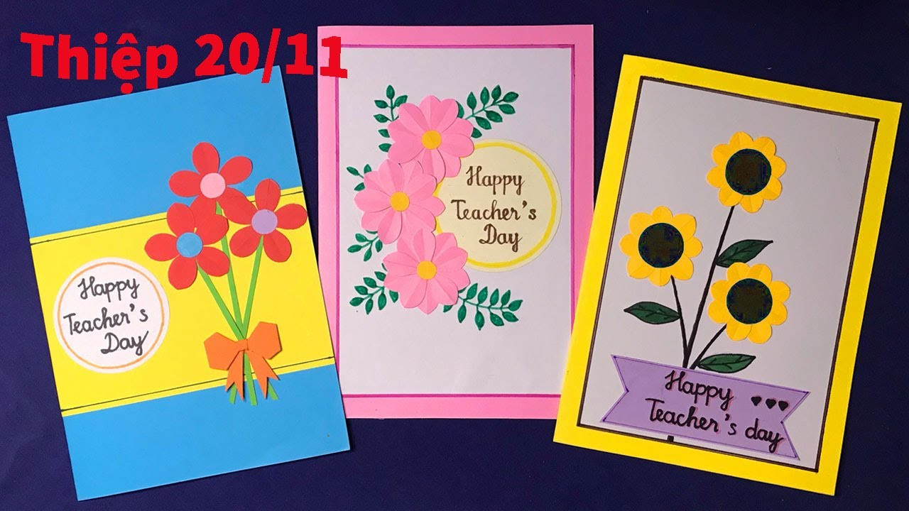Những mẫu thiệp 2011 handmade hoa đồng nội đẹp ngất ngây tặng thầy cô giáo