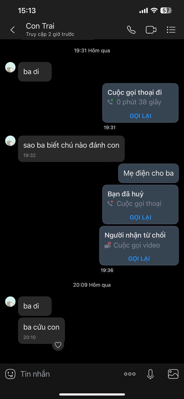 Tin nhắn của bé trai được bố bé chia sẻ 9tuoi-1